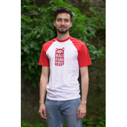 red and white Rad Fyah T-Shirt